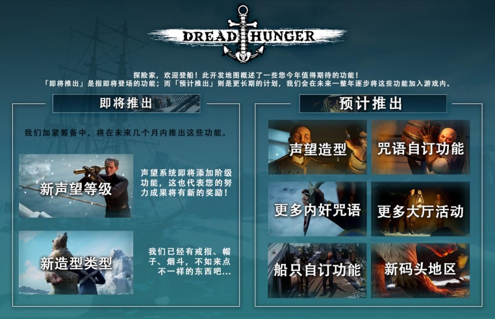 dreadhunger公开2022年更新计划图