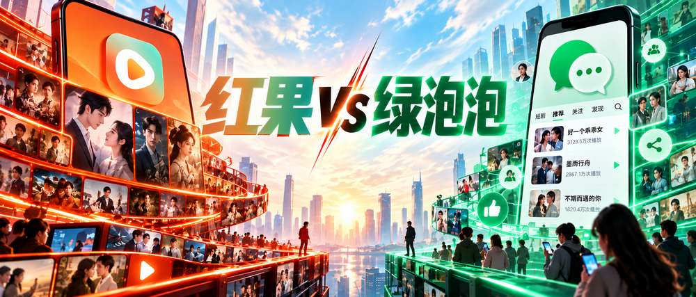 红果与绿泡泡之争，腾讯这次能赢吗？