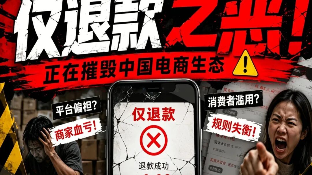 香菜退完退冰柜？仅退款真的该退场了！平台不能总让老实商家当冤大头！