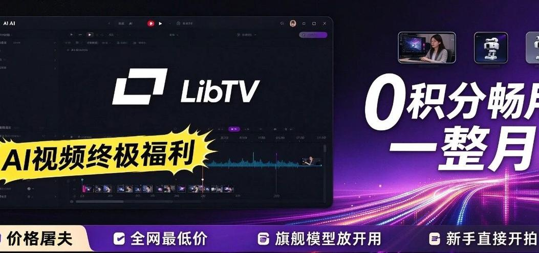 0积分畅用一整月，价格屠夫LibTV把AI视频成本打到全网最低