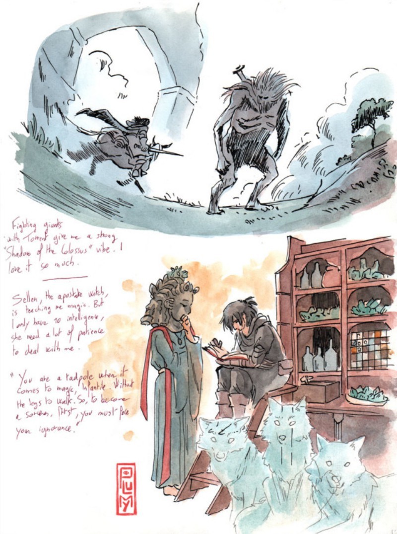 国外玩家分享自制的《艾尔登法环》专属手绘本