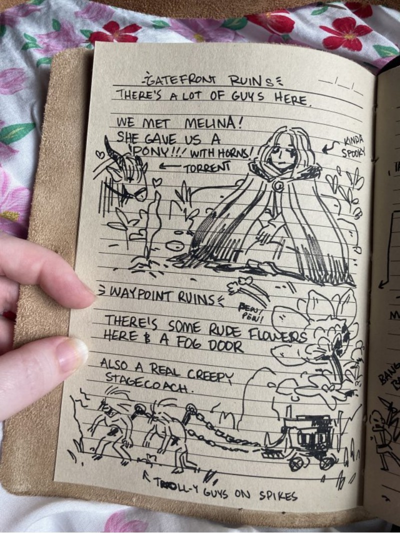 国外玩家分享自制的《艾尔登法环》专属手绘本