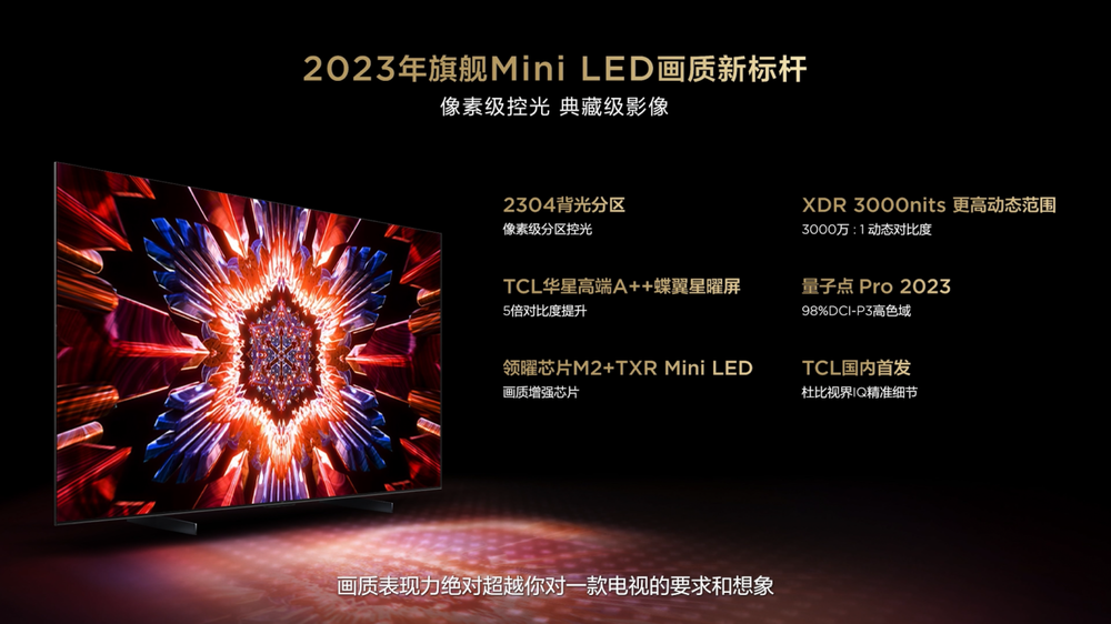 行业首创灵控桌面系统 TCL Q10H旗舰Mini LED电视发布售价7999元起