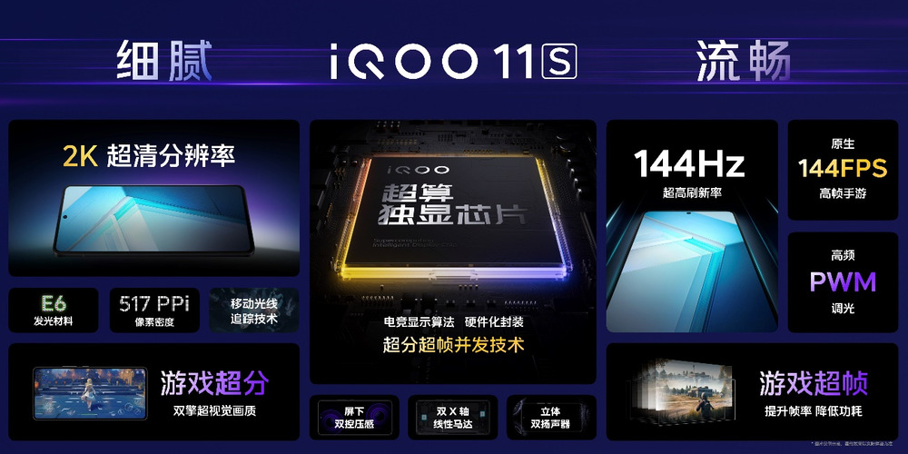 杭州亚运会电竞赛事官方用机 ”iQOO 11S发布首销售价3799元起