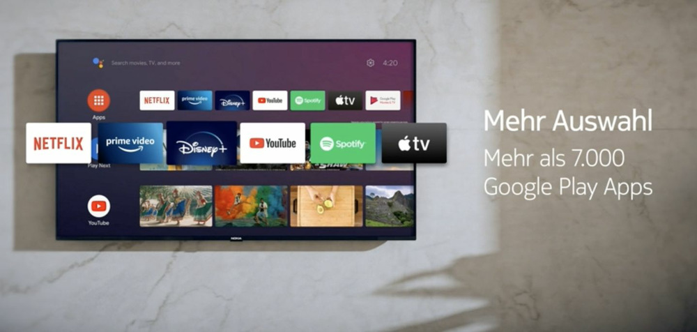 新款诺基亚50寸电视推出：售价约3042元，内置Android TV系统