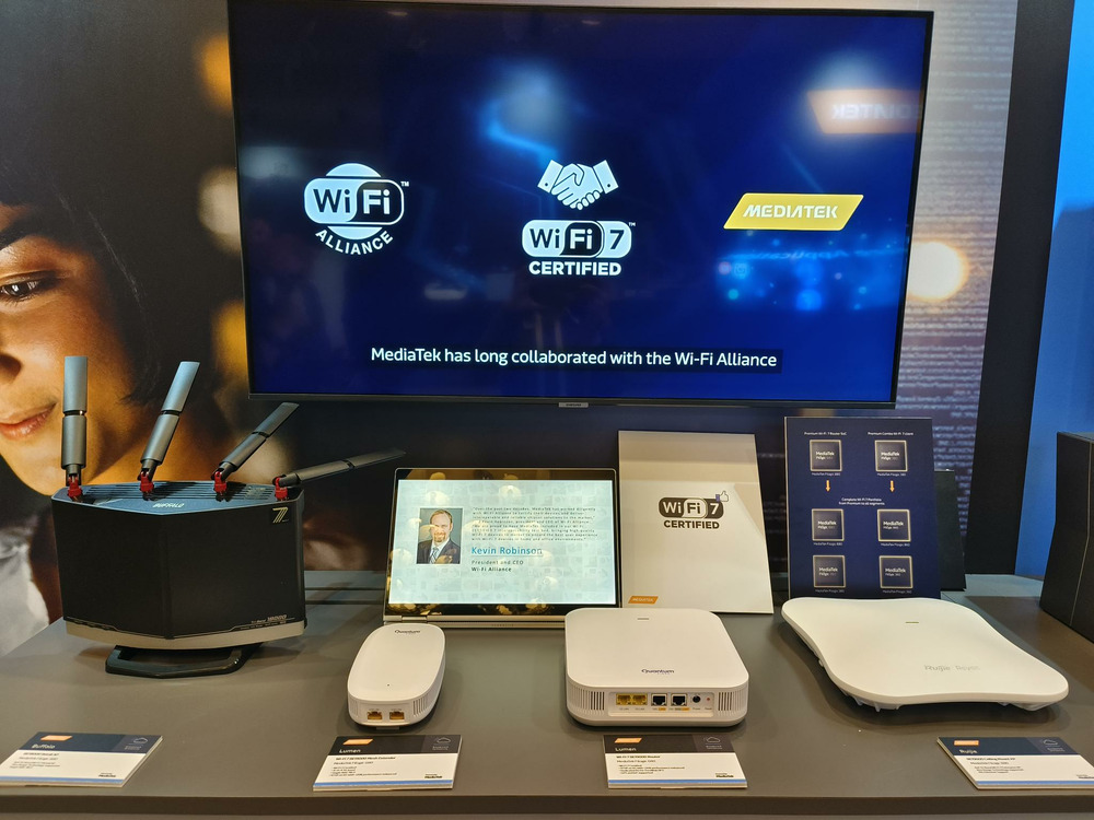 联发科首批Wi-Fi 7认证产品亮相CES 2024