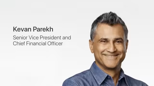 苹果新CFO今年上任：Kevan Parekh 正式接棒