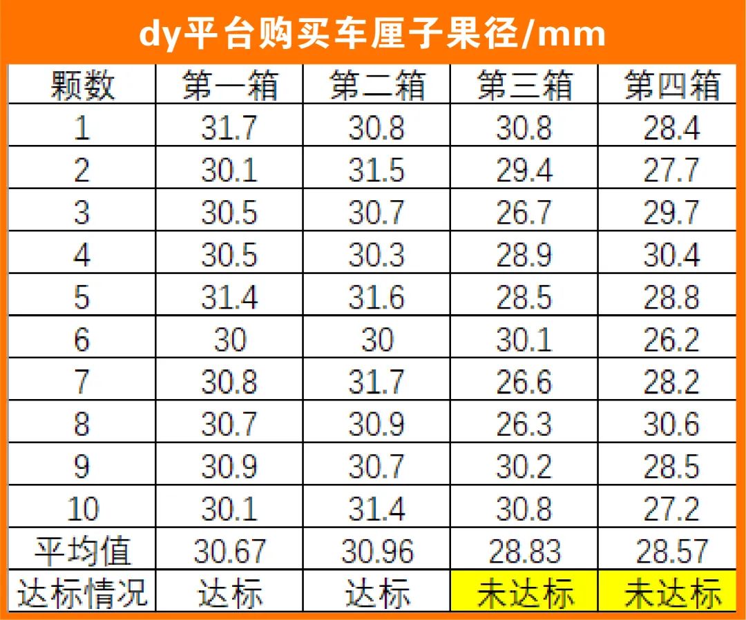 车厘子规格PD图片