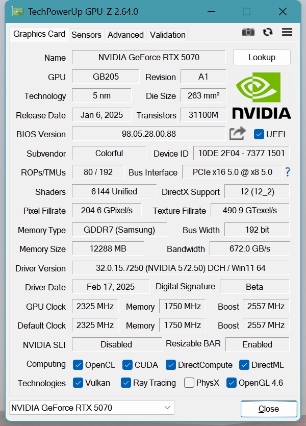 主流玩家再一次狂欢：七彩虹iGame GeForce RTX 5070 Ultra W OC 12GB评测