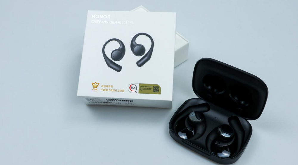 荣耀 Earbuds开放式耳机图赏：国补到手价594.15元