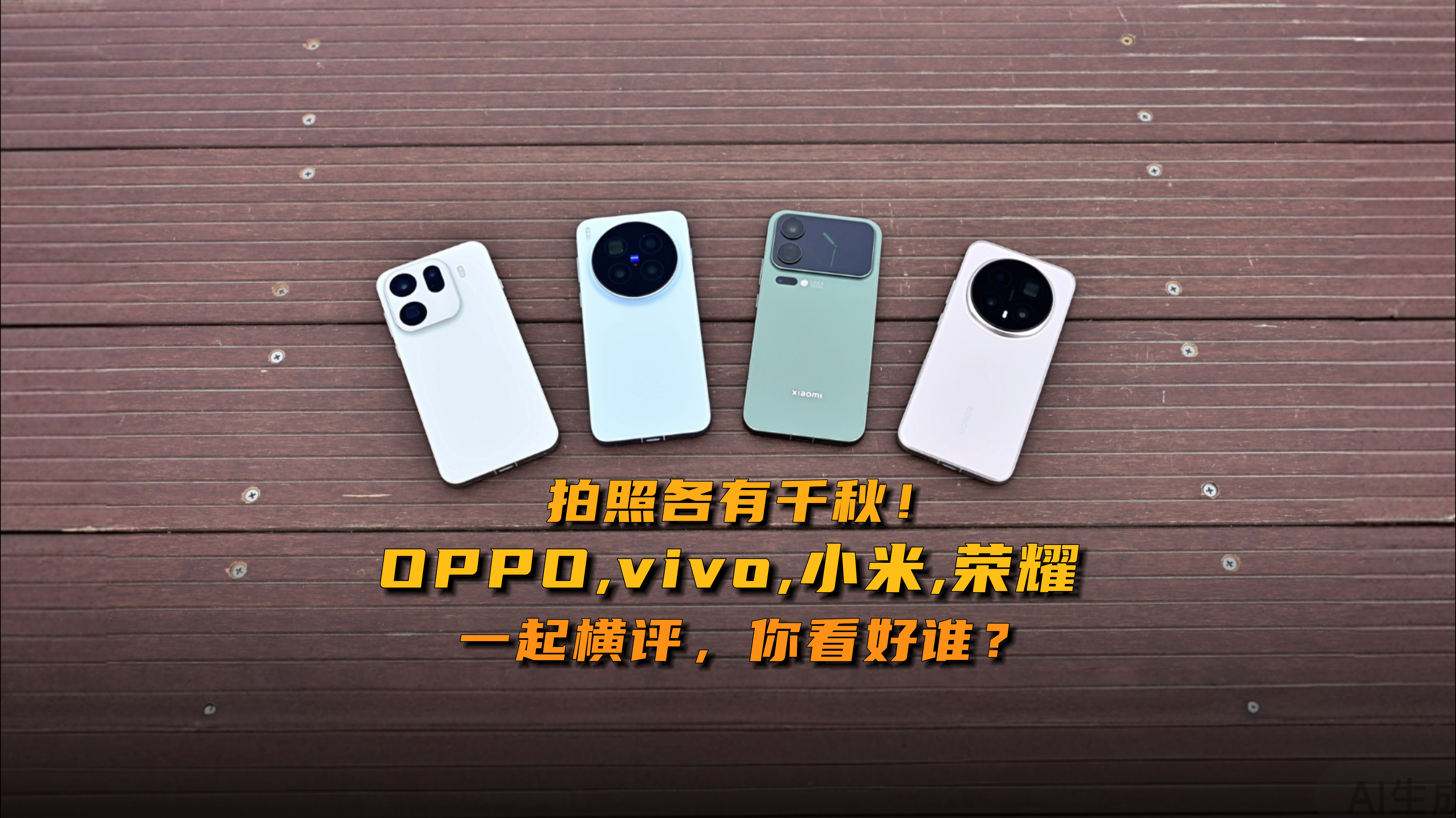 拍照各有千秋！OPPO、vivo、小米、荣耀一起横评，你看好谁？