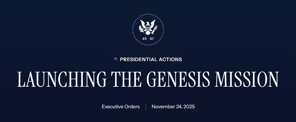 美国启动AI“创世纪计划”，称与“曼哈顿计划”相当