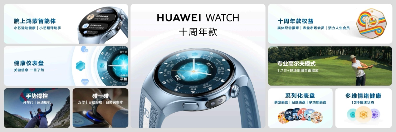 搭载HarmonyOS 6.0，开启新篇章：HUAWEI WATCH 十周年款正式发布