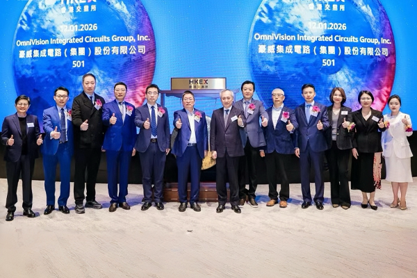 豪威集团正式登陆港交所，市值突破1450亿港元