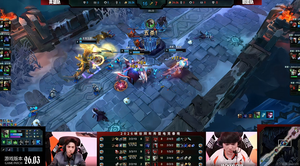 罗云熙双“五杀”！2026峡谷拜年秀圆满收官