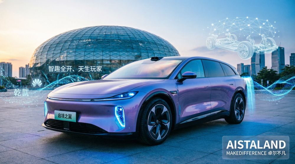 华为乾崑丨启境AISTALAND品牌发布，新一代智能猎装GT7首秀开启盲订