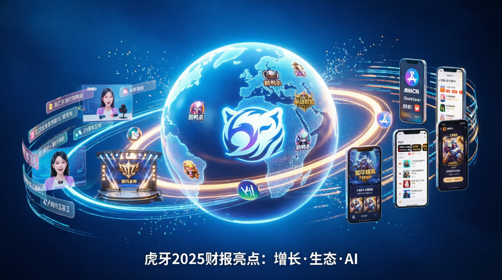 虎牙发布2025年Q4及全年财报：全年总收入增长7%至65亿元，四季度收入创新高