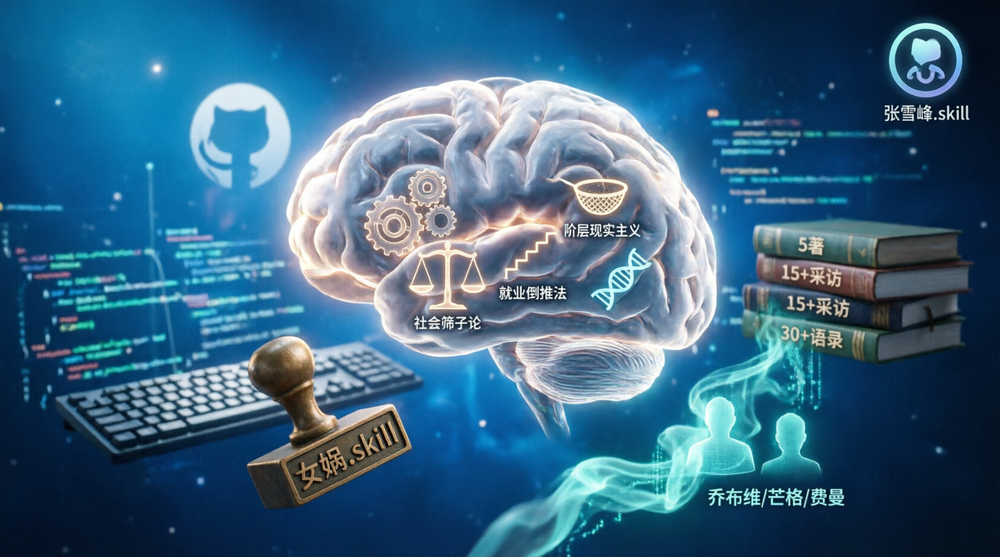 张雪峰.skill 项目爆火引发争议，逝者思维被蒸馏