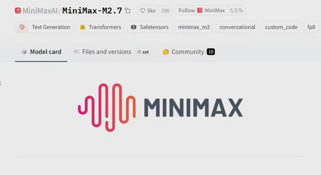 MiniMax 开源 M2.7 模型，AI 自主训练与复杂任务能力再突破