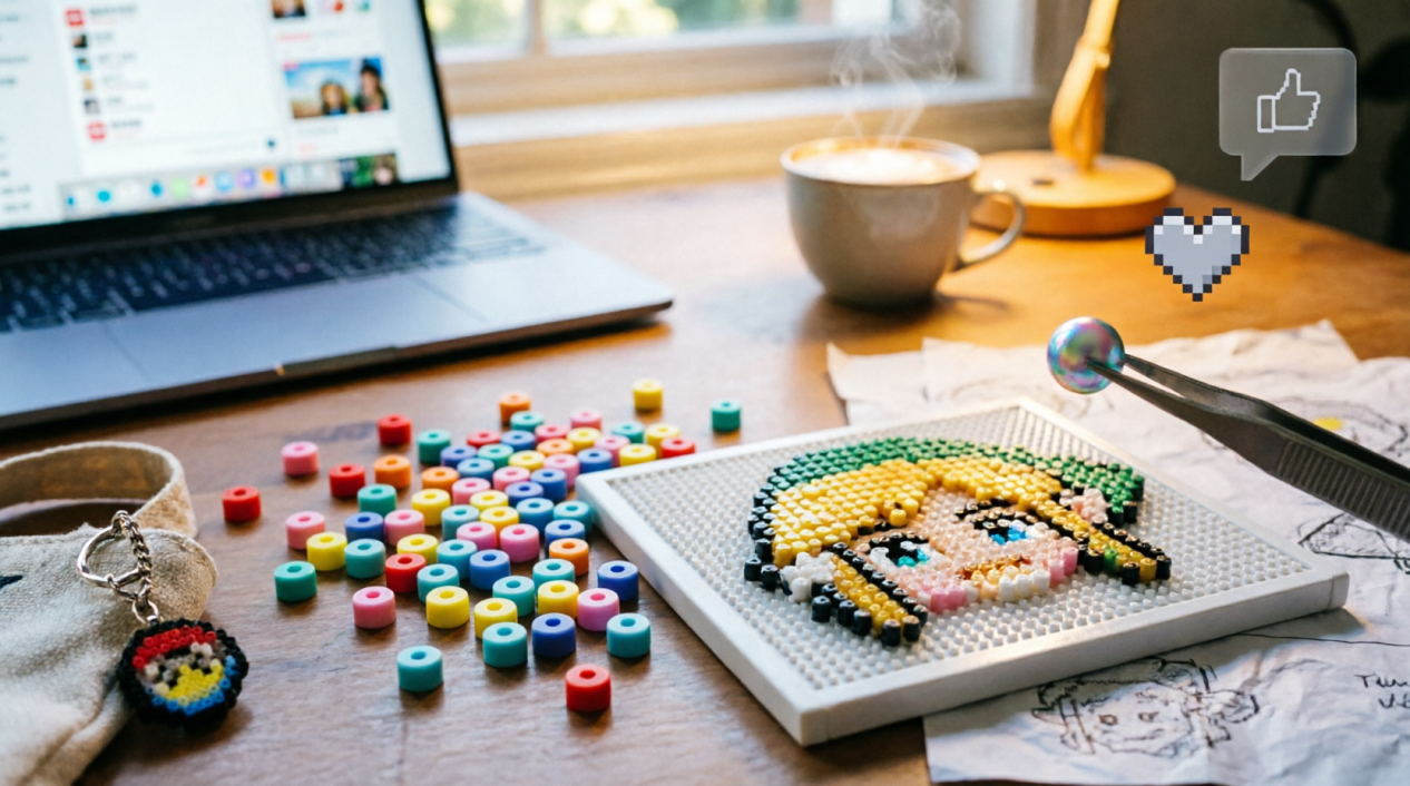 塑料珠逆袭：拼豆的“解压经济学”