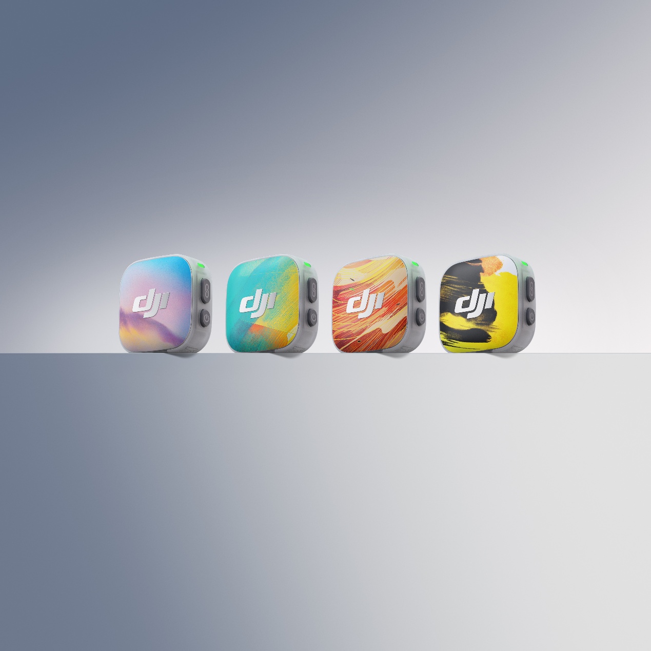 大疆首个艺术家合作款麦克风前盖亮相，“四色”诠释“时光万象”