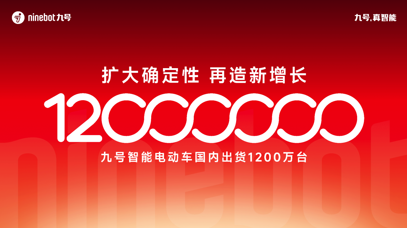 九号智能电动车突破1200万台：扩大领先优势，打开增长空间